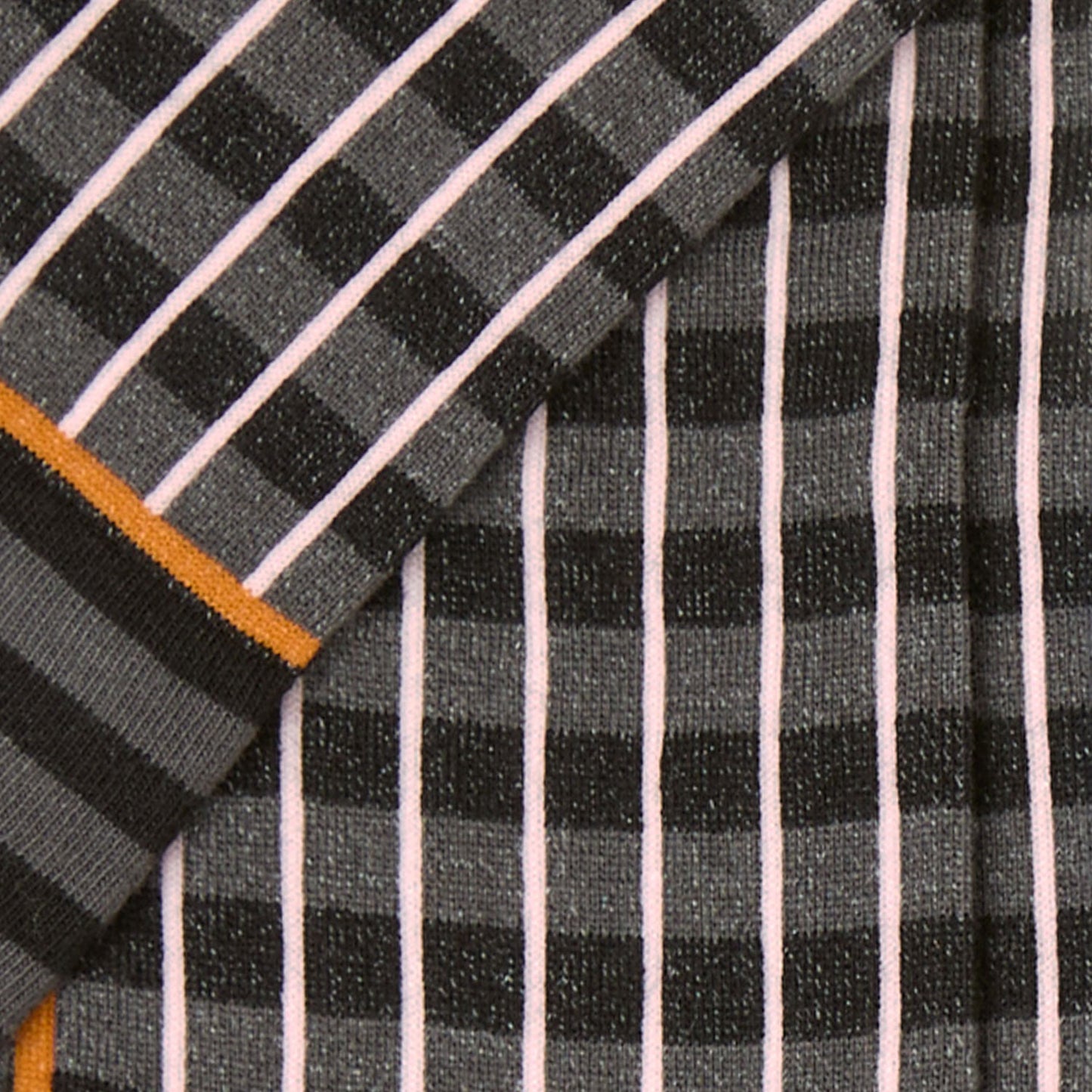 CALZINI ARTURO RIGA DOPPIO LUNGO - GRIGIO/NERO
