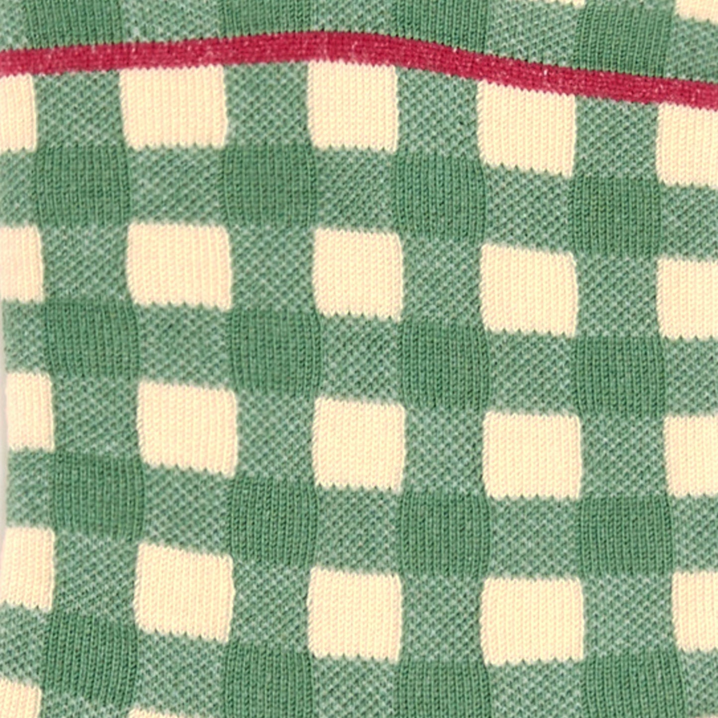 CALZINI ARTURO VICHY - CREMA/VERDE