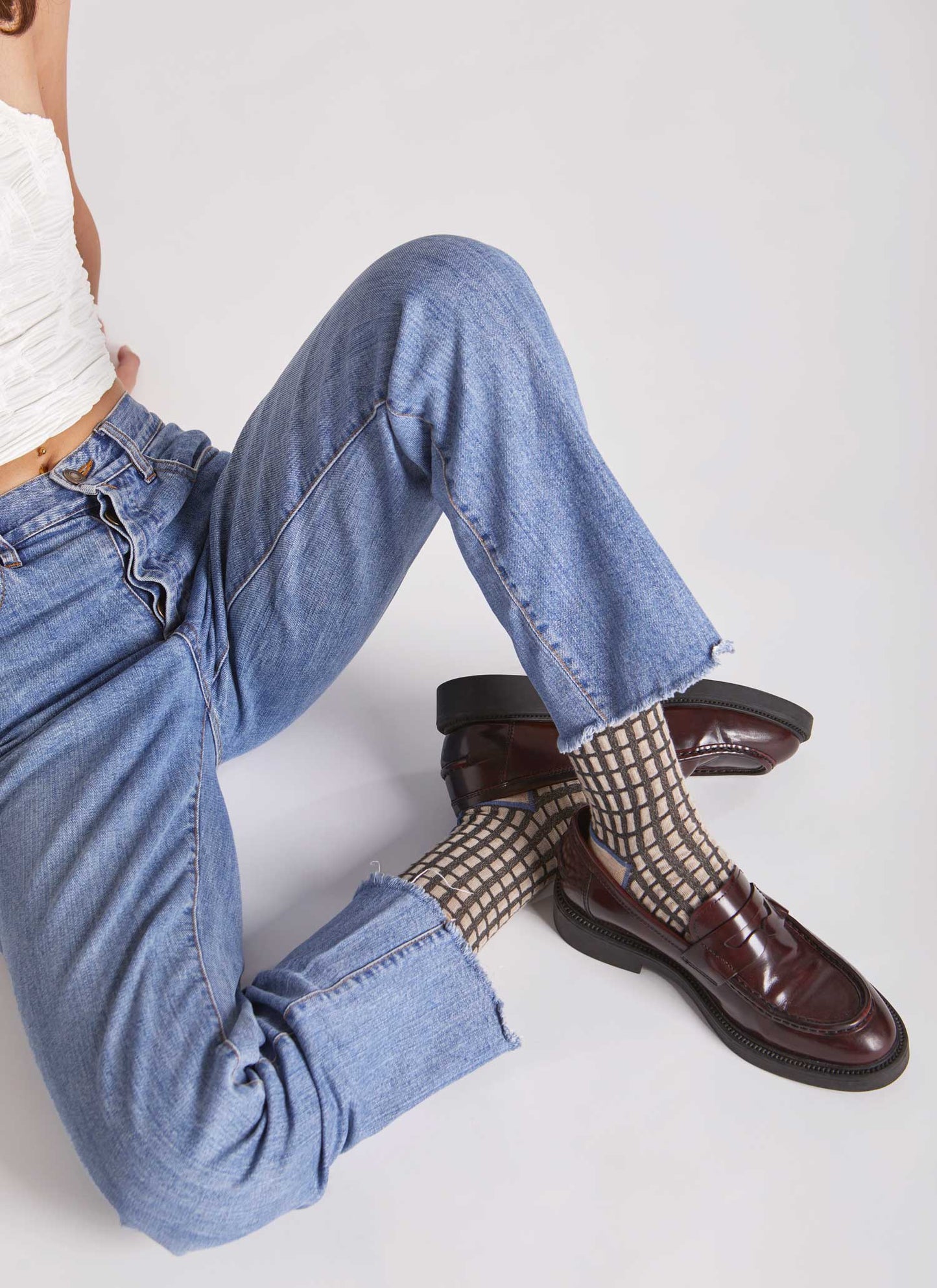 CALZINI ARTURO GRINZOSO KNEE-HIGH - BLACK