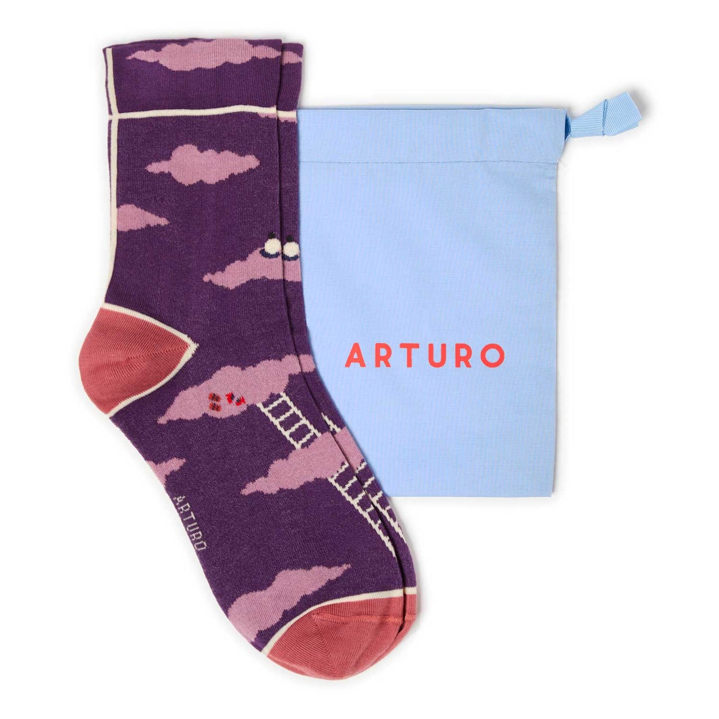 CALZINI ARTURO TRA LE NUVOLE - VIOLA