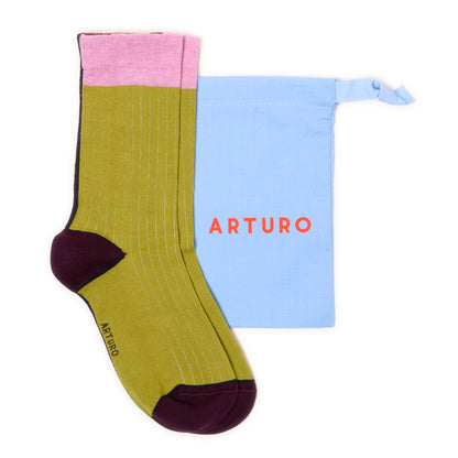 CALZINI ARTURO POLICROMO - PISTACCHIO