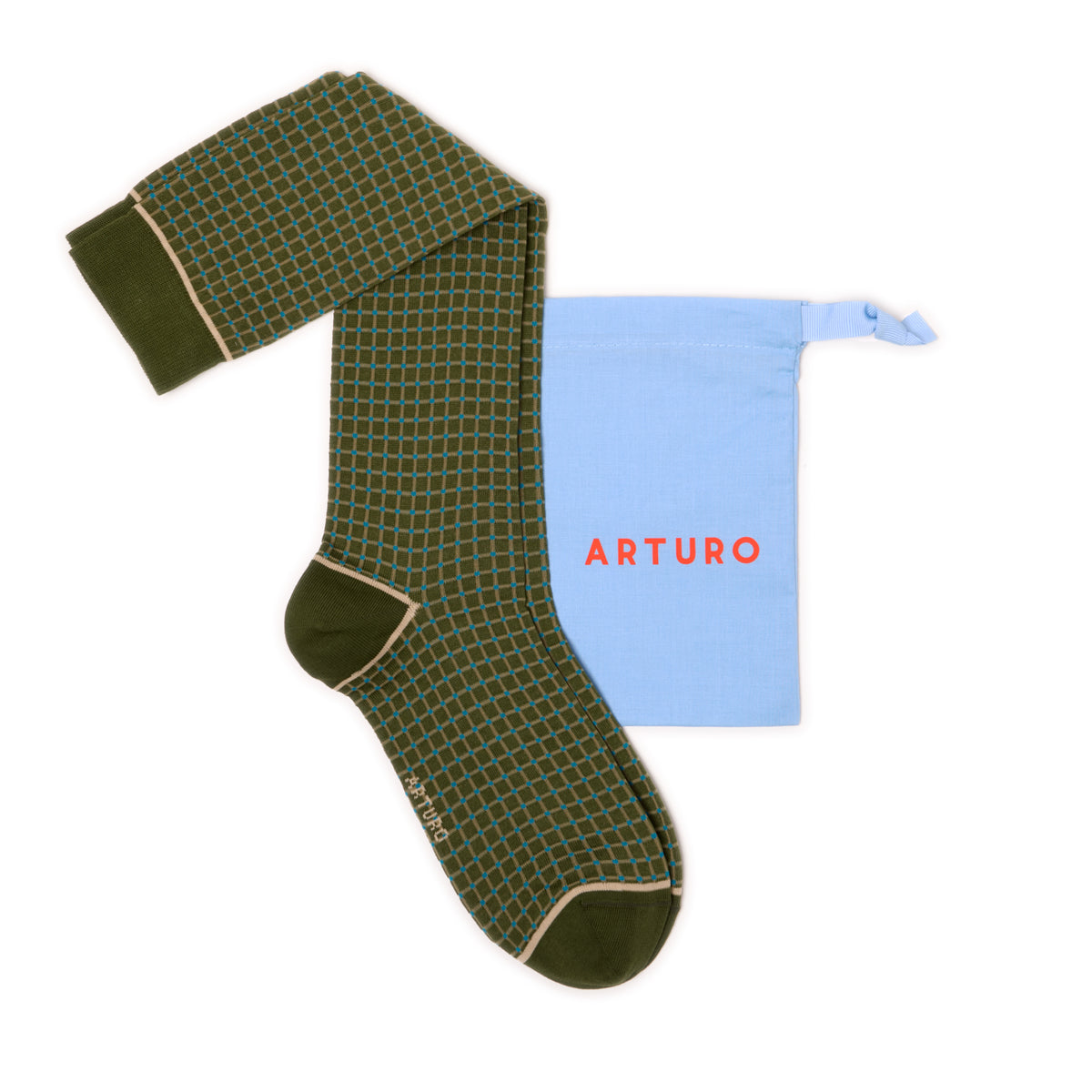 ARTURO MILLERIGHE SOCKS - OLIVE GREEN