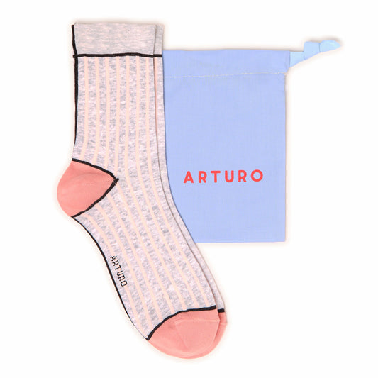 CALZINI ARTURO RIGA DRITTO - GREY