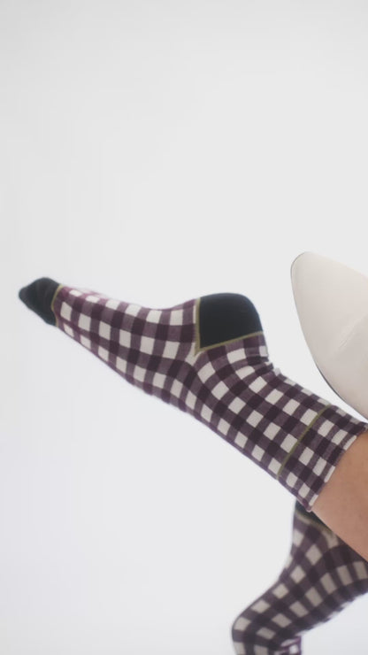 ARTURO VICHY SOCKS - PLUM